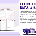 Unlocking Potential PLR Journal Templates Package