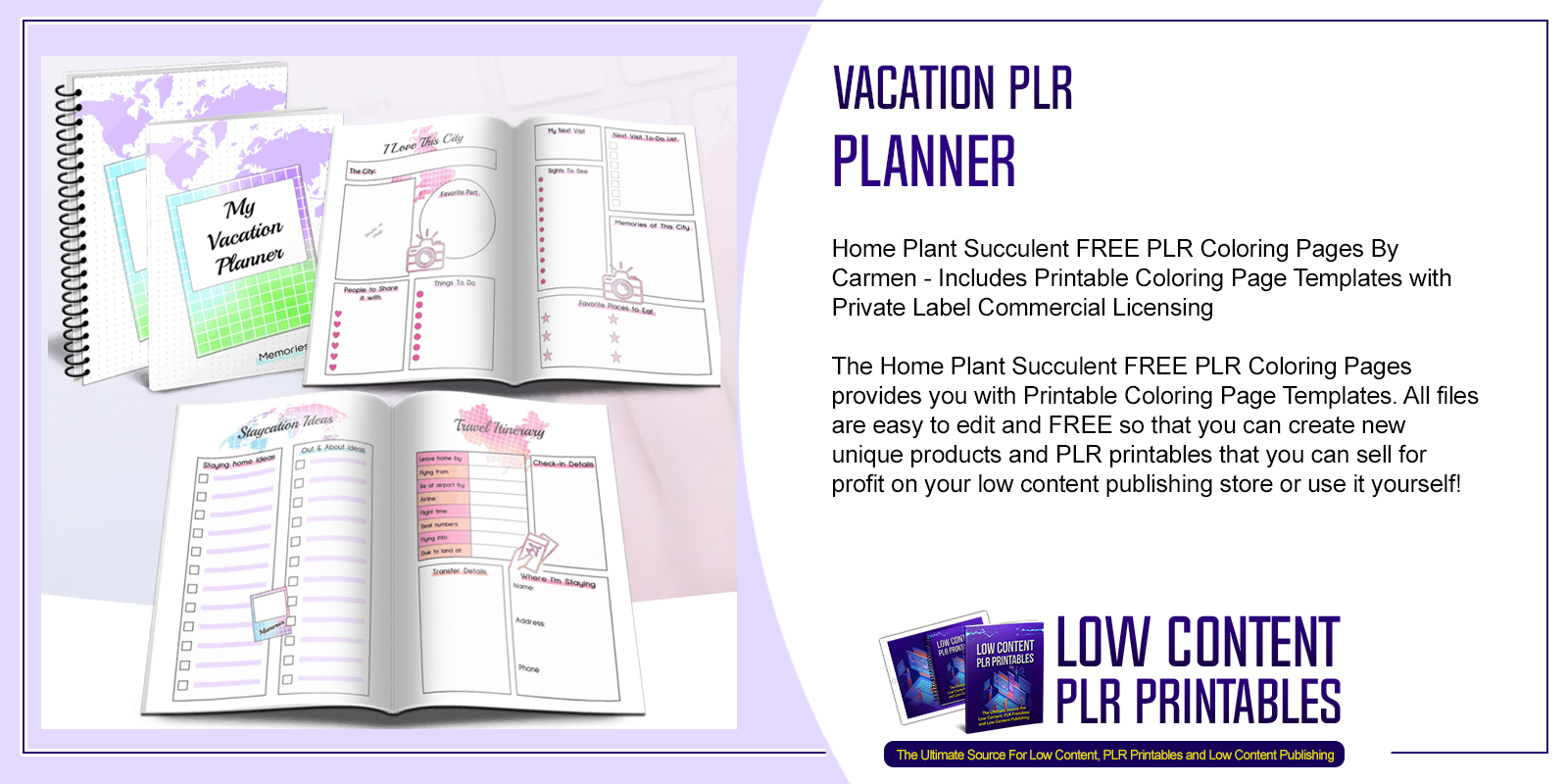 Vacation PLR Planner