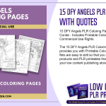 15 DFY Angels PLR Coloring Pages with Quotes