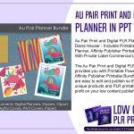 Au Pair Print and Digital PLR Planner in PPT or AFF