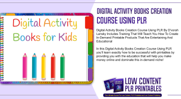 Digital Activity Books Creation Course Using PLR