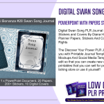 Digital Swan Song PLR Journal in Powerpoint with Papers Stickers and Covers