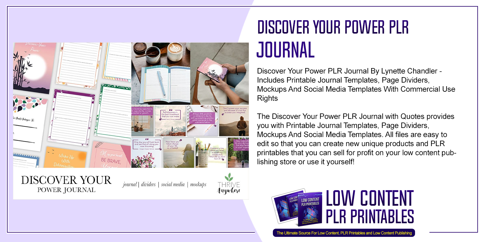 Discover Your Power PLR Journal
