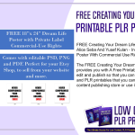 FREE Creating Your Dream Life Printable PLR Poster