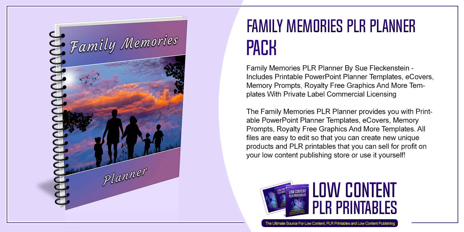 Family Memories PLR Planner