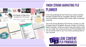 Finish Strong Marketing PLR Planner