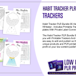 Habit Tracker PLR Bundle 85 Habit Trackers