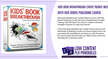 Kids Book Breakthrough Create Passive Income with Kids Books Publishing Course