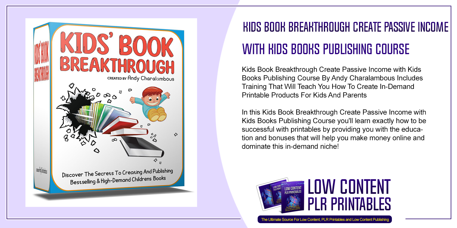 Kids Book Breakthrough Create Passive Income with Kids Books Publishing Course