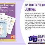 My Anxiety PLR Workbook with Journal