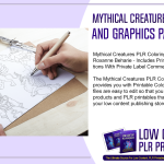 Mythical Creatures PLR Coloring and Graphics Pack