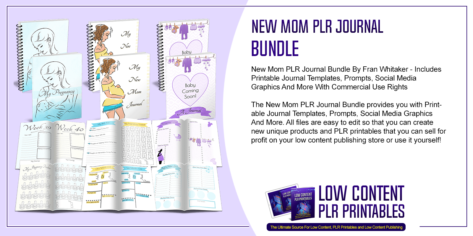 New Mom PLR Journal Bundle