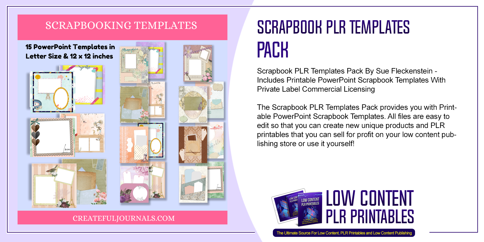 scrapbook layout templates printable