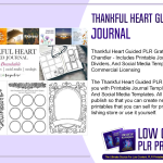 Thankful Heart Guided PLR Gratitude Journal