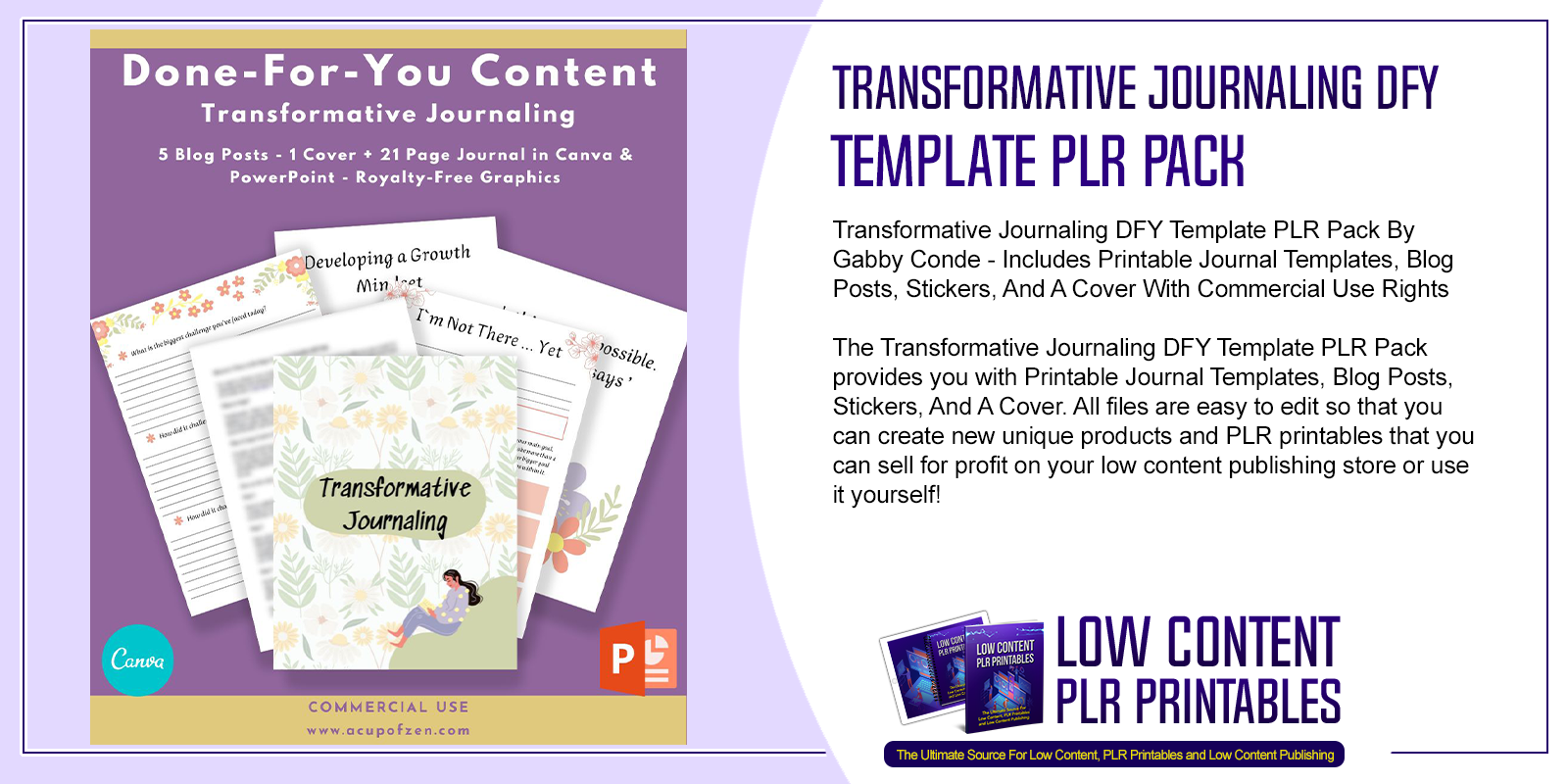 PLR - Weekly Manifestation Journal Canva Template (Commercial Use)