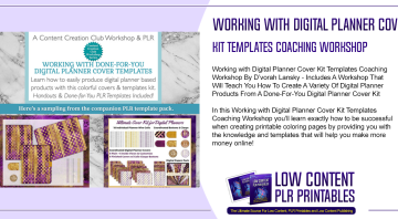 Working with Digital Planner Cover Kit Templates Coaching Workshop