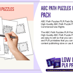 ABC Path Puzzles PLR Pack