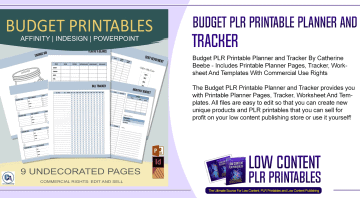 Budget PLR Printable Planner and Tracker