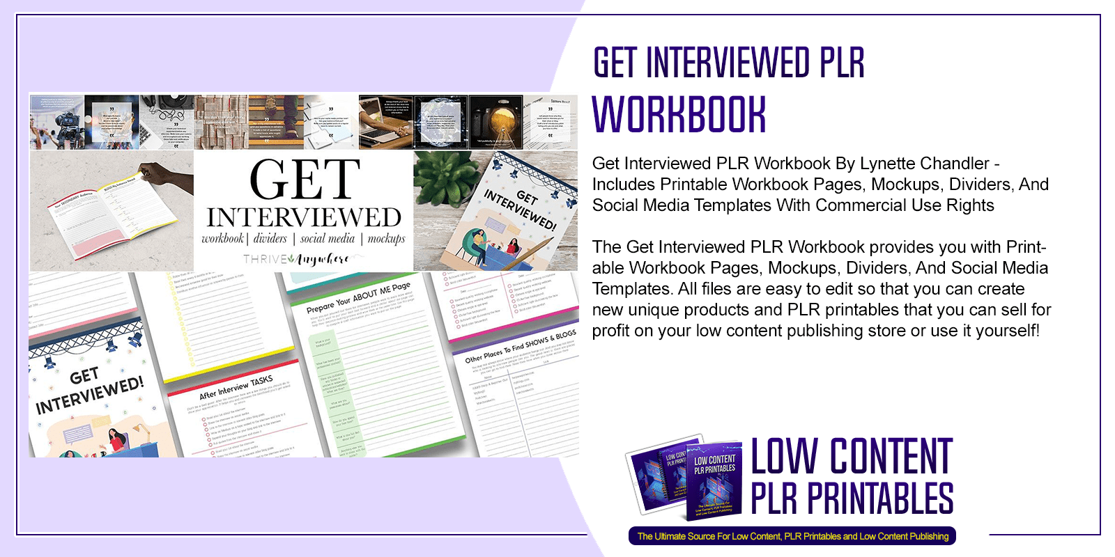 Get Interviewed PLR Workbook