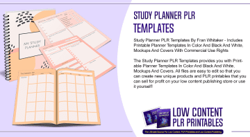 Study Planner PLR Templates