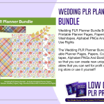 Wedding PLR Planner Page Bundle