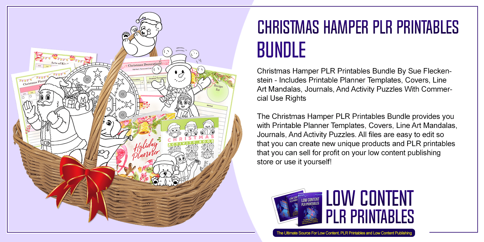 Christmas Hamper PLR Printables Bundle