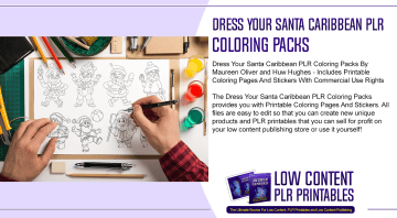 Dress Your Santa Caribbean PLR Coloring Packs