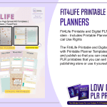 Fit4Life Printable and Digital PLR Planners