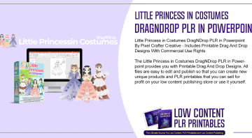 Little Princess in Costumes DragNDrop PLR in Powerpoint