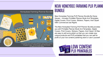 New Honeybee Farming PLR Planner Bundle
