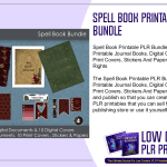 Spell Book Printable PLR Bundle