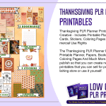 Thanksgiving PLR Planner Printables