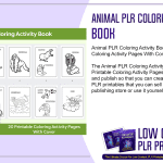 Animal PLR Coloring Activity Book