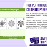 Free PLR Printable Mandala Coloring Pages