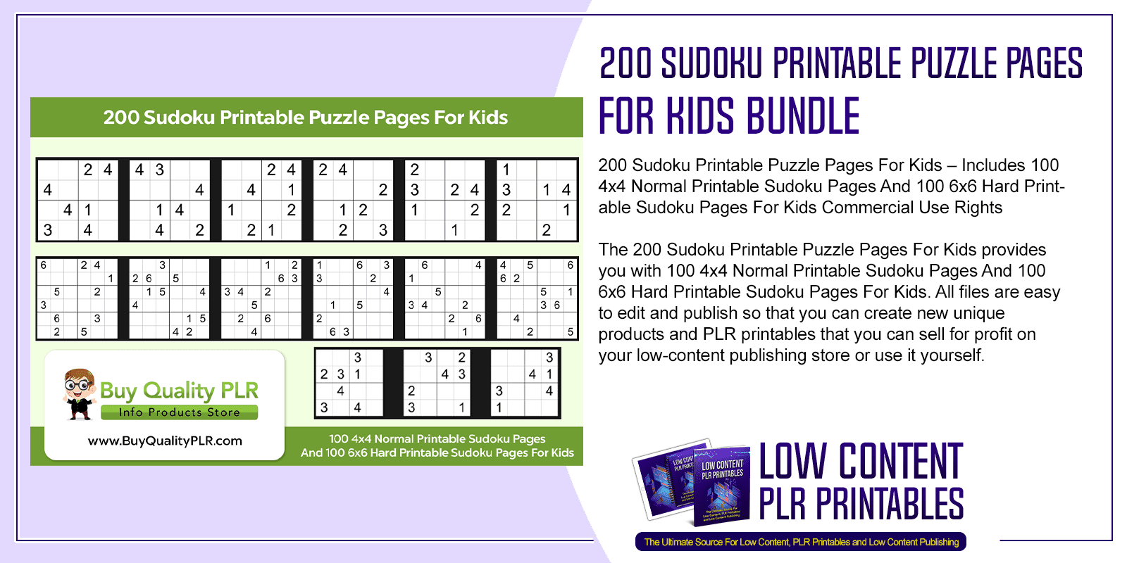 200 Sudoku Printable Puzzle Pages For Kids