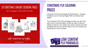 Christmas PLR Coloring Pages