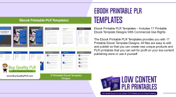 Ebook Printable PLR Templates