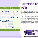 Entrepreneur Success PLR Planner Pages