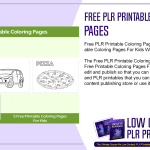 Free PLR Printable Coloring Pages