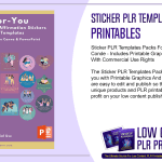 Sticker PLR Templates Packs For Printables