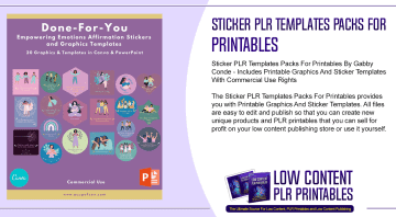 Sticker PLR Templates Packs For Printables