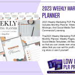 2023 Weekly Marketing PLR Planner