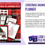 Christmas Baking PLR Planner