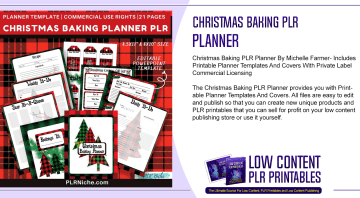 Christmas Baking PLR Planner