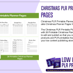 Christmas PLR Printable Planner Pages