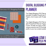 Digital Blogging PLR Planner