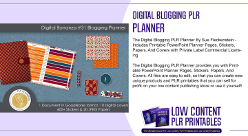 Digital Blogging PLR Planner