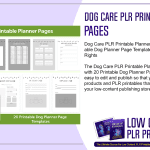 Dog Care PLR Printable Planner Pages