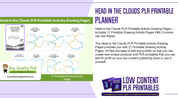 Head in the Clouds PLR Printable Activity Drawing Pages