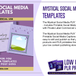 Mystical Social Media PLR Templates
